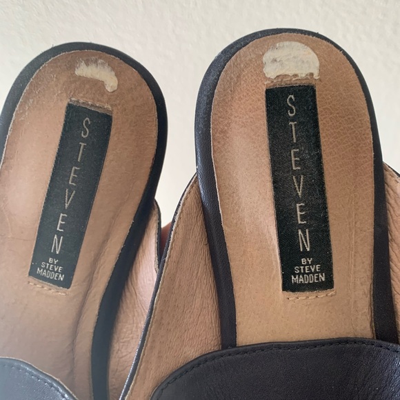 Navy Steven by Steve Madden mules - Picture 4 of 6